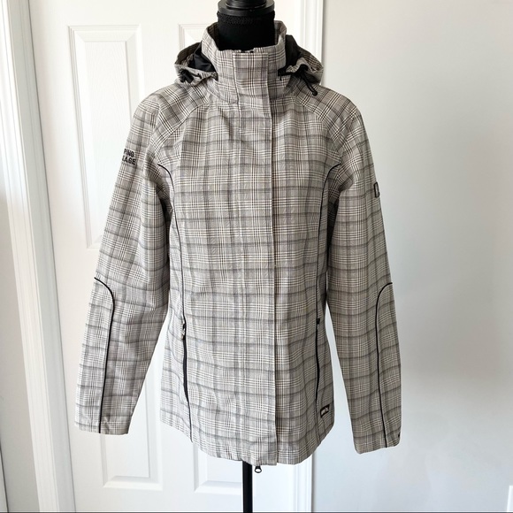 Kerrits Jackets & Blazers - Kerrits Rain Shelter Barn Jacket Medium Tan Plaid